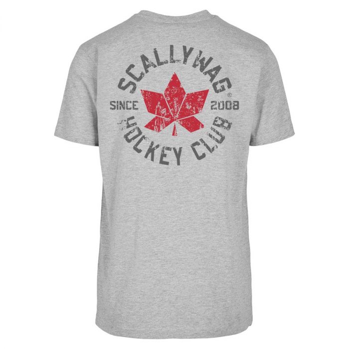 SCALLYWAG® T-Shirt HOCKEY CLUB SIGNATURE GREY (BACKPRINT)