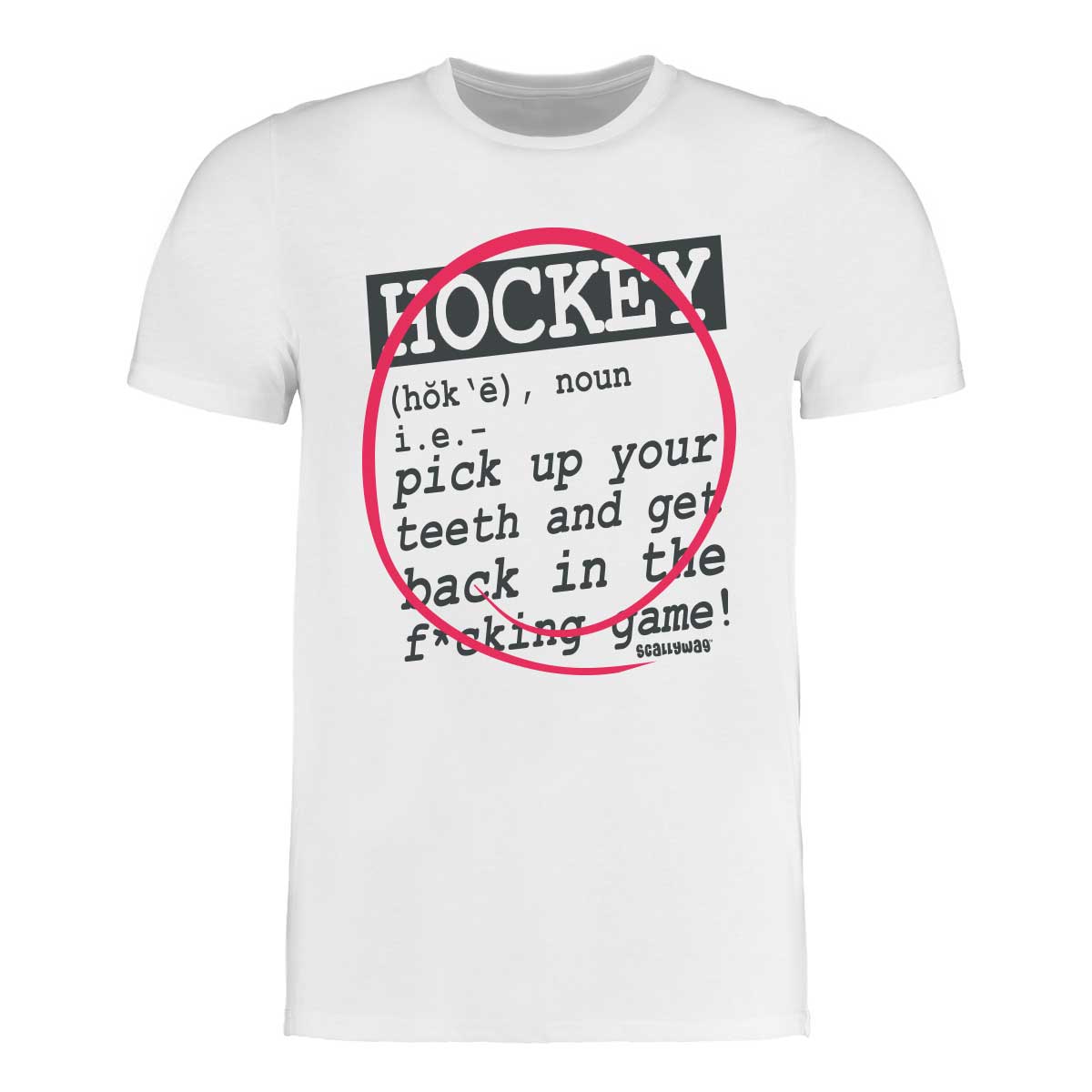 SCALLYWAG® Eishockey T-Shirt VOODOO REF Größe S 3XL für Eishockeyspieler 