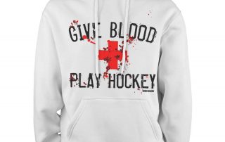 Eishockey Hoodie von SCALLYWAG® Modell GIVE BLOOD.
