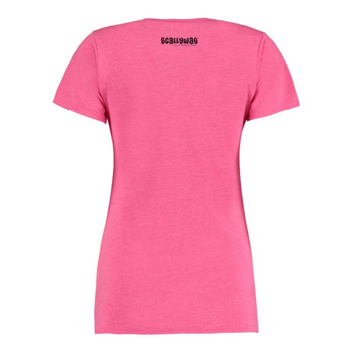 Eishockey T-Shirt von SCALLYWAG® Modell HOCKEYMOMS Girls Pink Rückseite