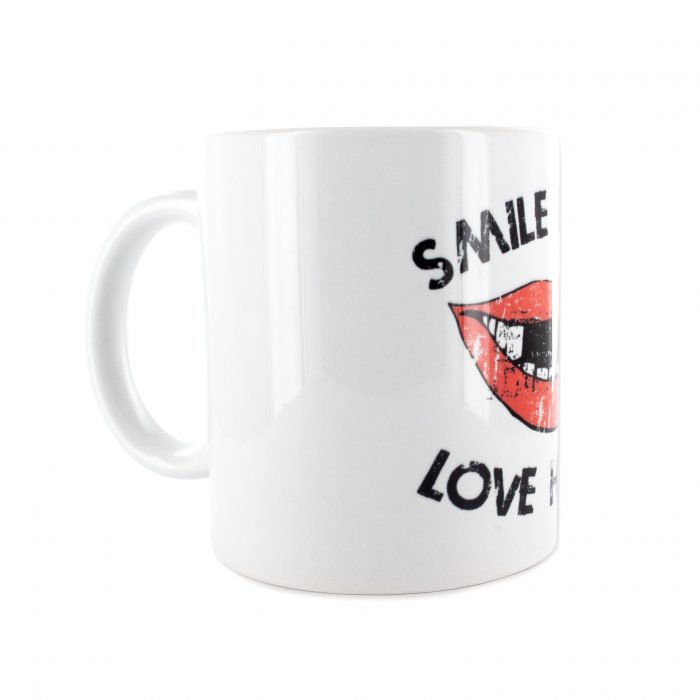 Eishockey Tasse von SCALLYWAG® Modell SMILE, Seitenansicht.