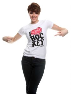 SCALLYWAG® HOCKEY T-Shirt Girls I LOVE HOCKEY